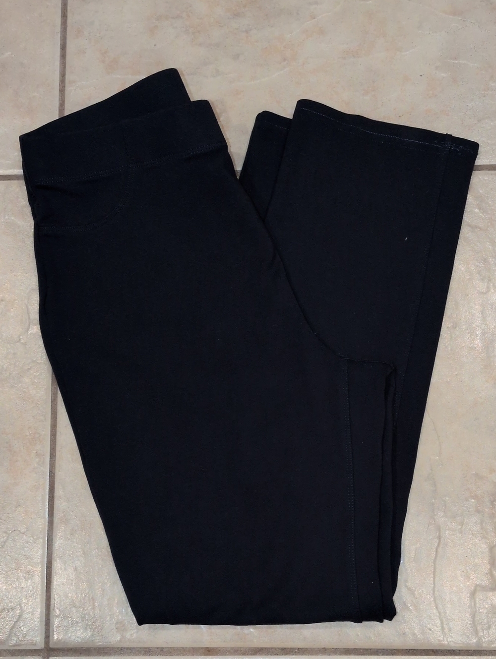 Karen Scott Sport Navy Blue Stretch Pants Size Medium Petite